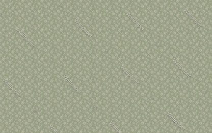 Vintage Wallpaper with Rose Pattern on Green Background, Floral Wallpaper, Romantic Wall Mural, Peel and Stick Wallpaper, Drawing Wallpaper