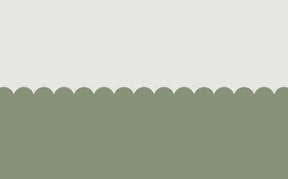 Green patterned wallpaper for kids, Peel and Stick Wallpaper, Baby Room Wallpaper, Flower Wavy Wallpaper, Geometric Pattern Wallpaper