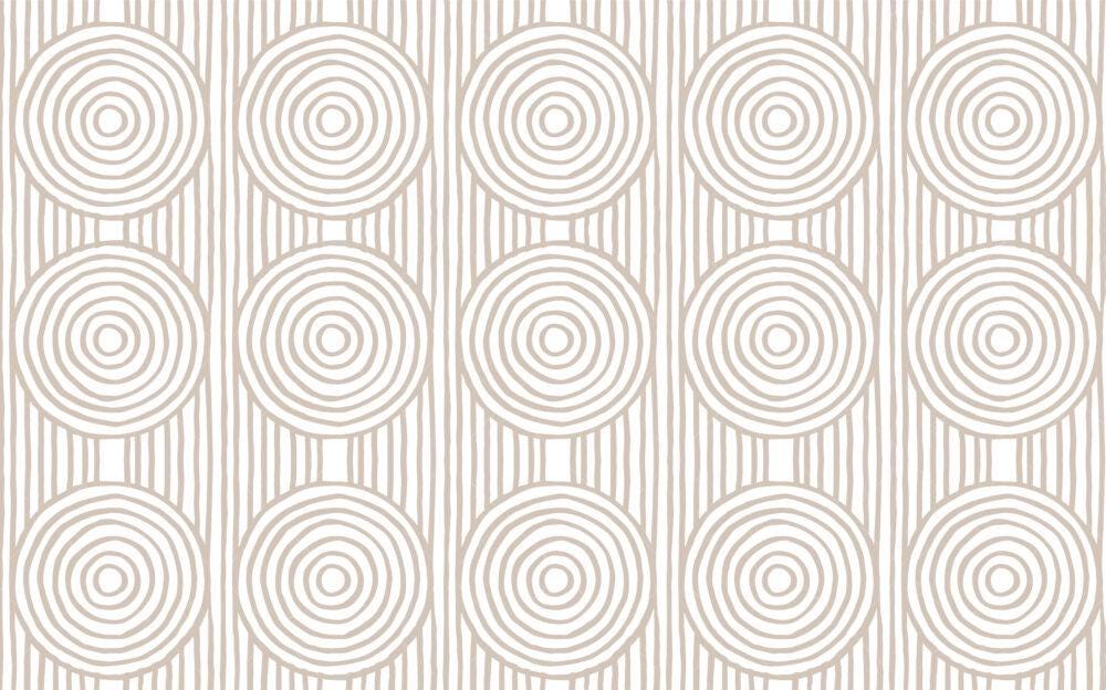Geometric Bohemian Pattern 3D Wallpaper, Boho Style Pattern Beige Wallpaper, Cool Wallpaper, Stylish Room Design, Abstract Pattern Wallpaper