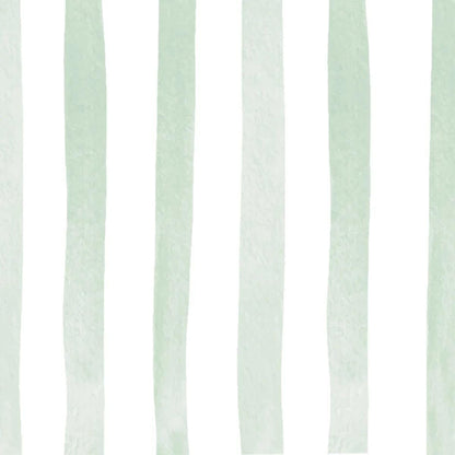 Child Room Green Striped Wallpaper, Watercolor Kid Mural, Watercolor brush Wallpaper Nursery, School  Wallpaper, Green Baby Room Wallpaper