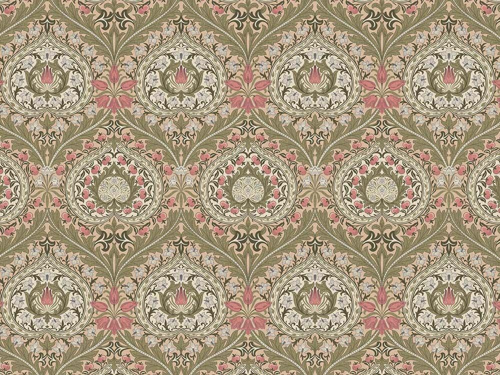William Morris Light Green Eden Heart Wallpaper, Vintage Nature Wallpaper, Romantic Wall Mural, Peel and Stick Wallpaper, Art Wallpaper