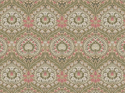 William Morris Light Green Eden Heart Wall Mural