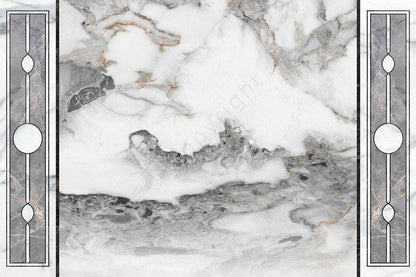 Marble Pattern Wallpaper Black and White, Design Peel and Stick Wallpaper, Modern Natural Looking Marble Wallpaper, Bathroom Wallpaper