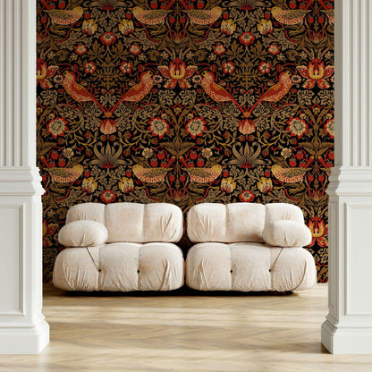 William Morris Eden Birds Wallpaper