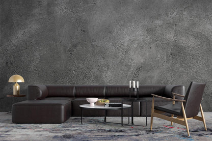 Dark Gray Concrete Wall Look Wallpaper, Painting Effect Wallpaper, Dark Wallpaper, Modern Mural, Gray Peel and Stick Wallpaper, Wall Design