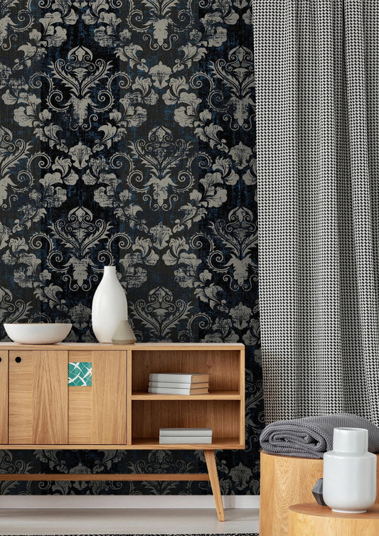 Turkish Retro Motifs Wallpaper, Retro Pattern Wallpaper, Colourful Abstract Patterned Wallpaper, Boho Style Wallpaper, Bohemian Wallpaper
