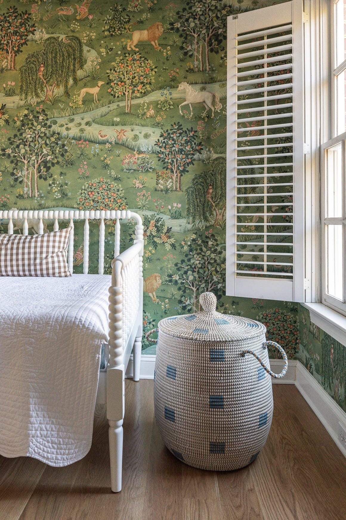 William Morris Willow & Owl Wallpaper, Vintage Nature Wallpaper, Romantic Wall Mural, Peel and Stick Wallpaper, Drawing Art Wallpaper