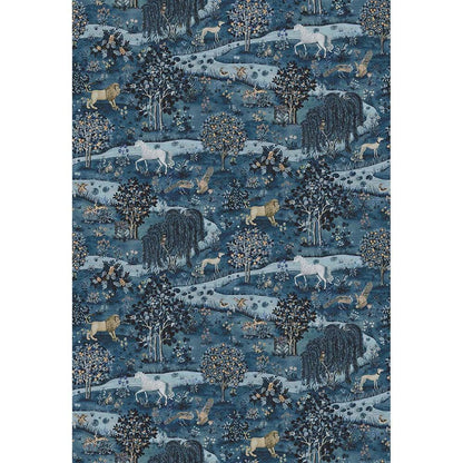 William Morris Navy Blue Wallpaper – Vintage Nature Wall Mural