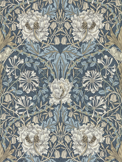William Morris Indigo Wallpaper - Vintage Nature Wall Mural
