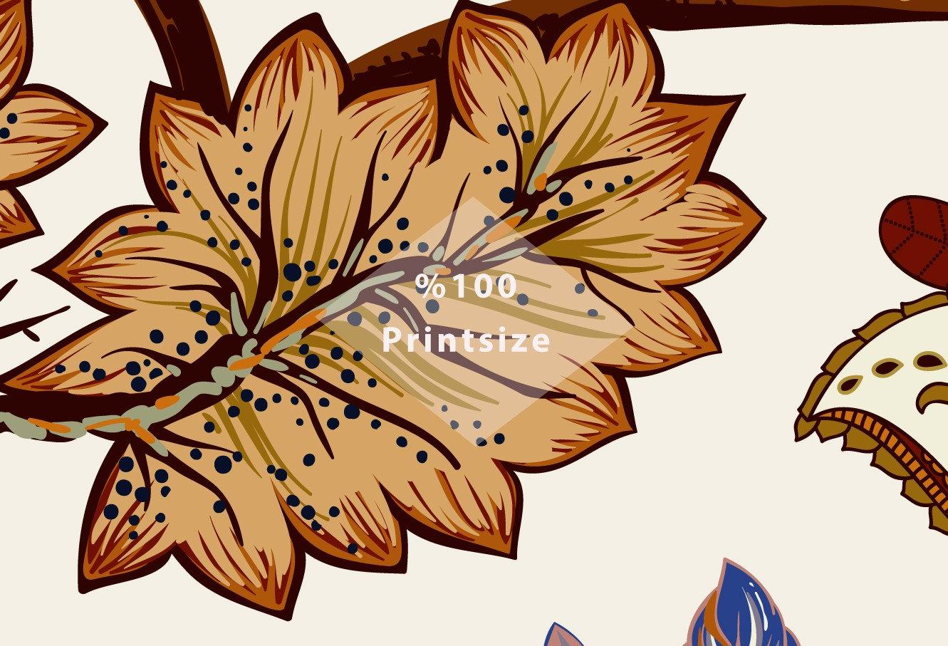 Vintage Paisley Wallpaper, Traditional Pattern Luxury Wallpaper, Oriental  Flowers Wallpaper, Floral Wallpaper, Romantic Drawing Mural