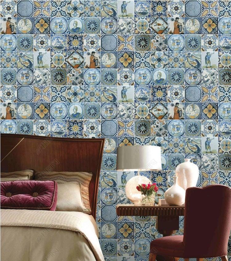 Nordic Style Wallpaper, Historical Mural, Art Wallpaper, Antique  Wallpaper, Bohemian Wallpaper, Historical Themed Wallpaper