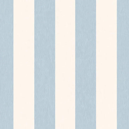Blue Watercolor Stripes Kids Room Wall Mural | Nursery Wallpaper