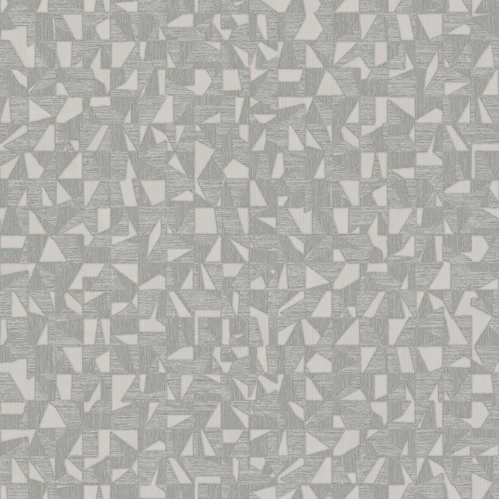 Luxurious Texture Gray Embossed Wallpaper with Abstract Geometric Pattern, Elegant Secret Shine Wallpaper, Elegant Modern Wallpaper