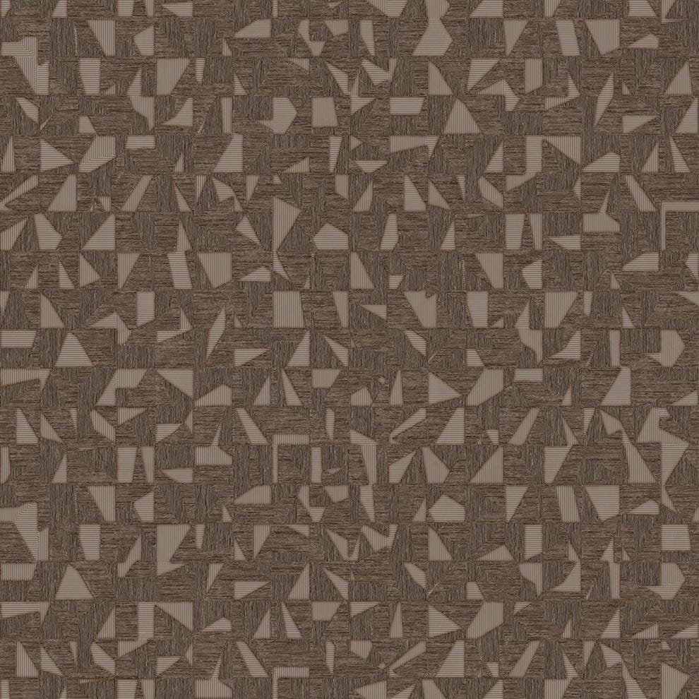 Luxurious Texture Brown Embossed Wallpaper with Abstract Geometric Pattern, Elegant Secret Shine Wallpaper, Elegant Brown Modern Wallpaper