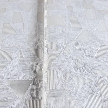 Luxurious Texture Light Gray Embossed Wallpaper with Abstract Geometric Pattern, Elegant Secret Shine Wallpaper, Elegant Modern Wallpaper