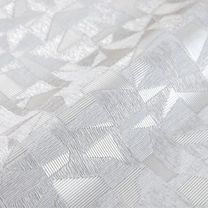 Luxurious Texture Light Gray Embossed Wallpaper with Abstract Geometric Pattern, Elegant Secret Shine Wallpaper, Elegant Modern Wallpaper