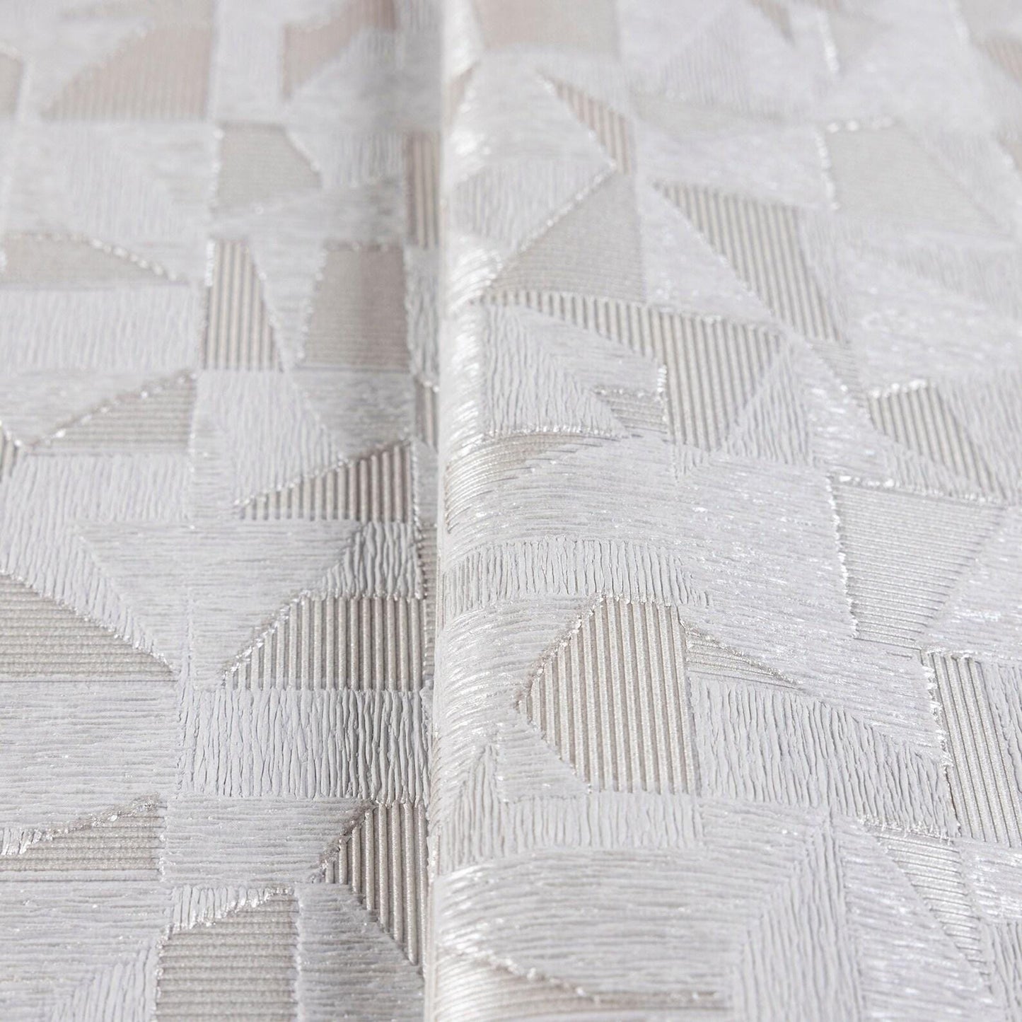 Luxurious Texture Light Beige Embossed Wallpaper with Abstract Geometric Pattern, Elegant Secret Shine Wallpaper, Elegant Modern Wallpaper