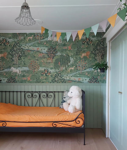 William Morris Owl & Willow Wallpaper - Vintage Nature Wall Mural