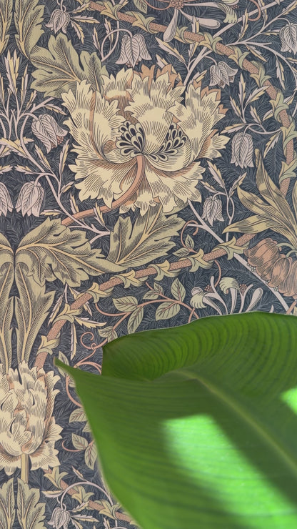 William Morris Indigo Wallpaper - Vintage Nature Wall Mural